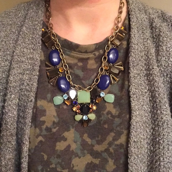 J. Crew Factory Jewelry - J. Crew Multi colored Stone Necklace!